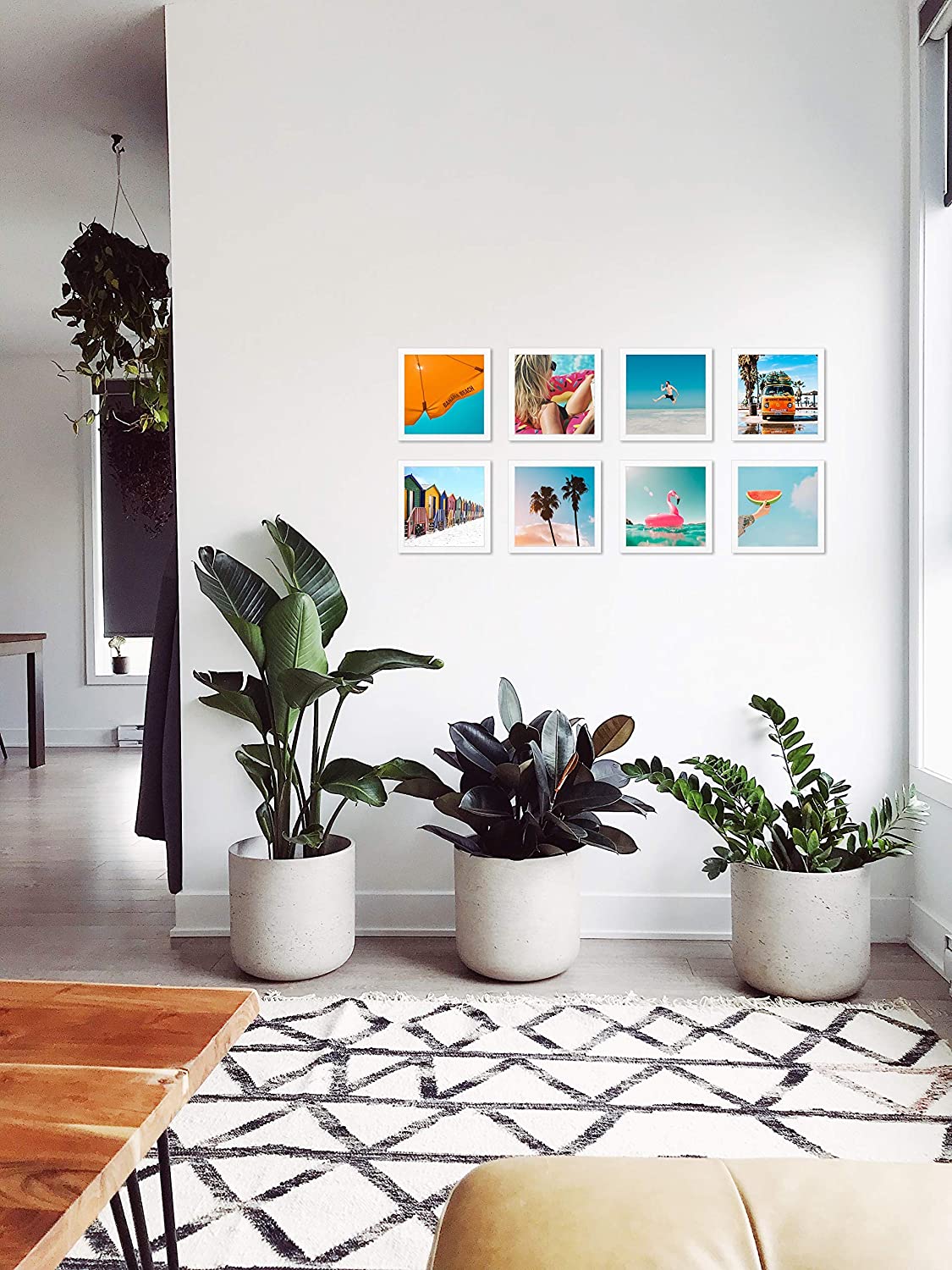 6 Frames Mini set 8"x 8" Square Art Gallery Ornament Classical Wall Restickable - OCP TINY THINGS