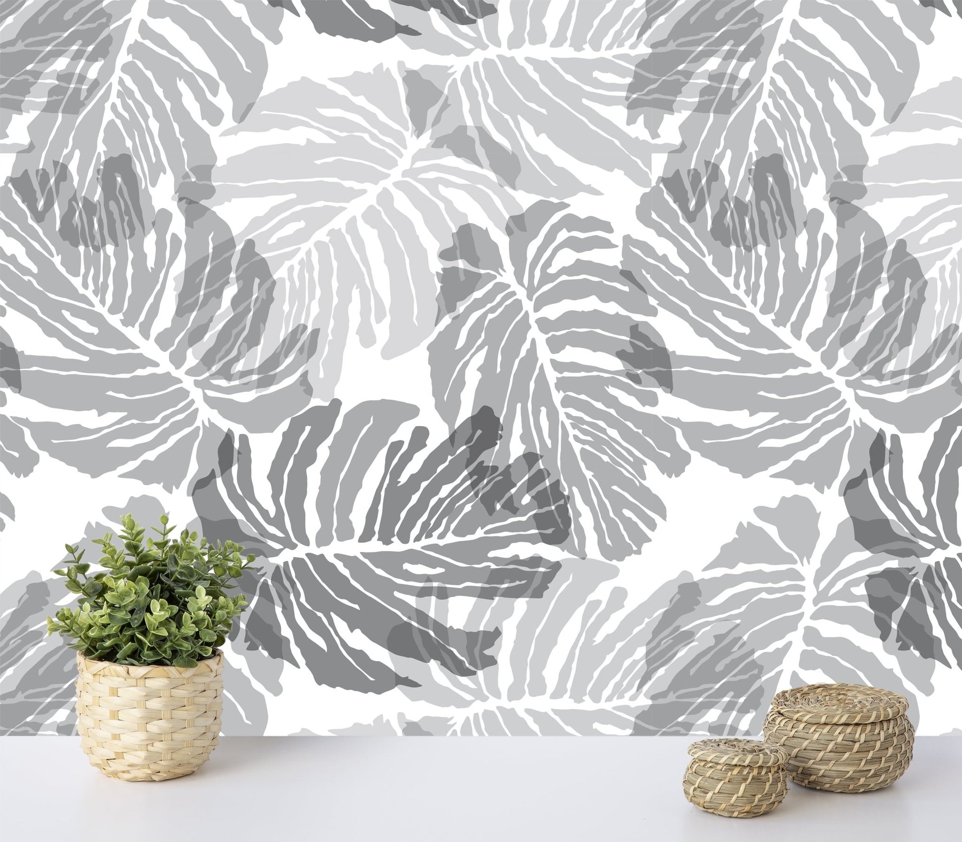 Abstract floral pattern Floral jungle palm leaves texture. Stylish abstract plant ornamental background - OCP TINY THINGS