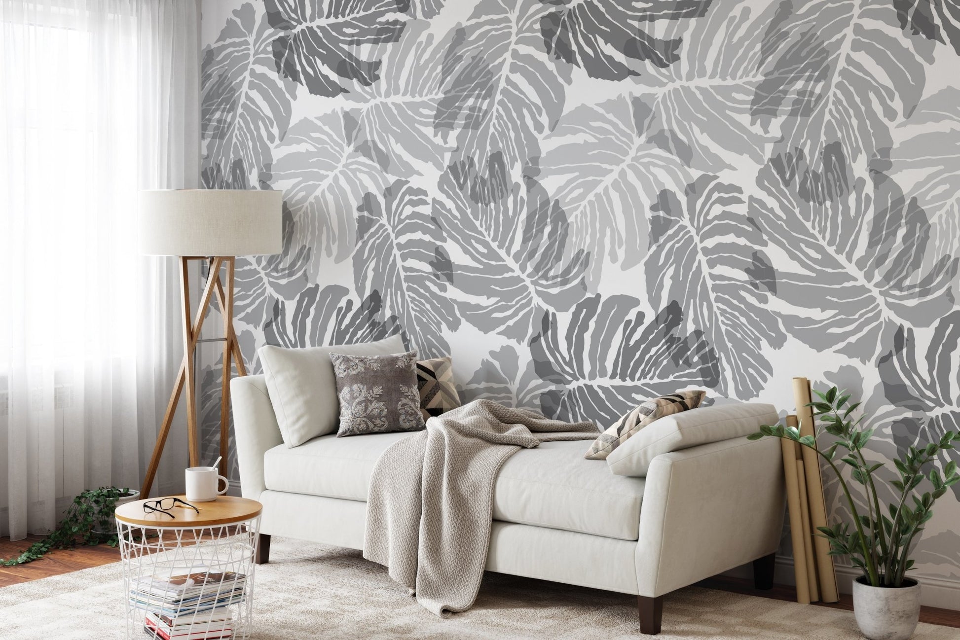 Abstract floral pattern Floral jungle palm leaves texture. Stylish abstract plant ornamental background - OCP TINY THINGS