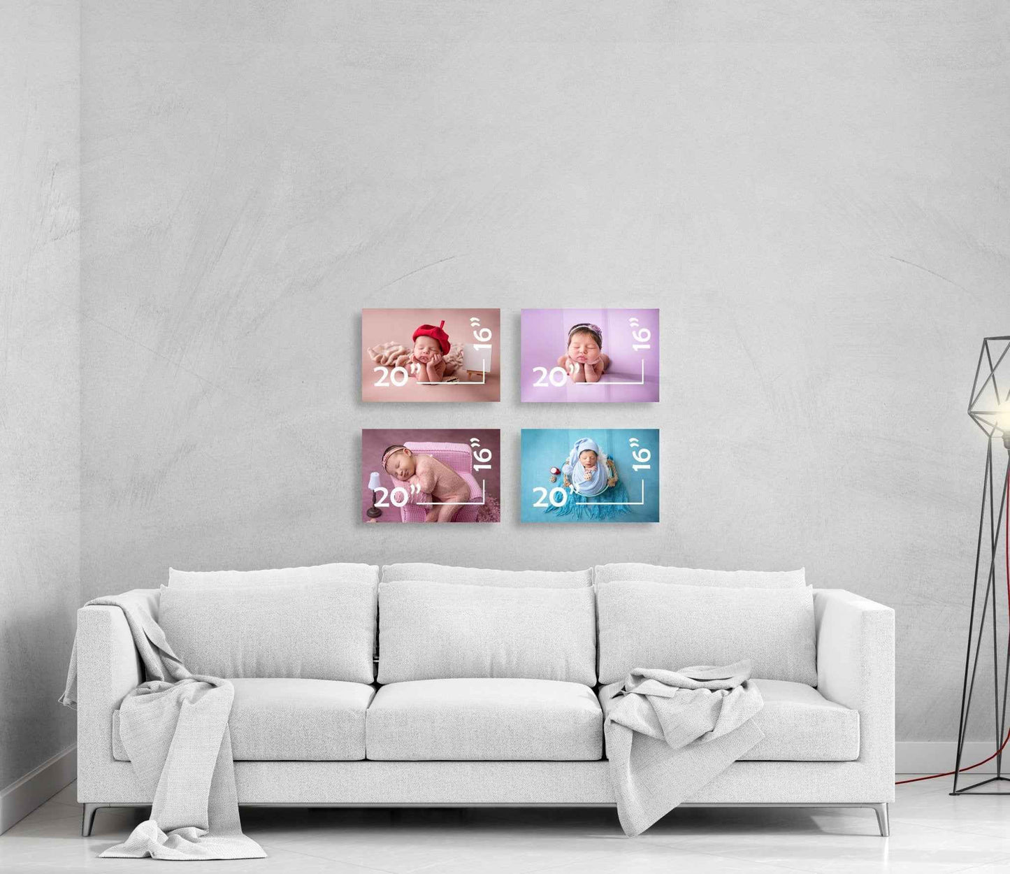Wall Set Quinceañera | 20x30 + 2x 16x20 Acrylic Prints Bundle