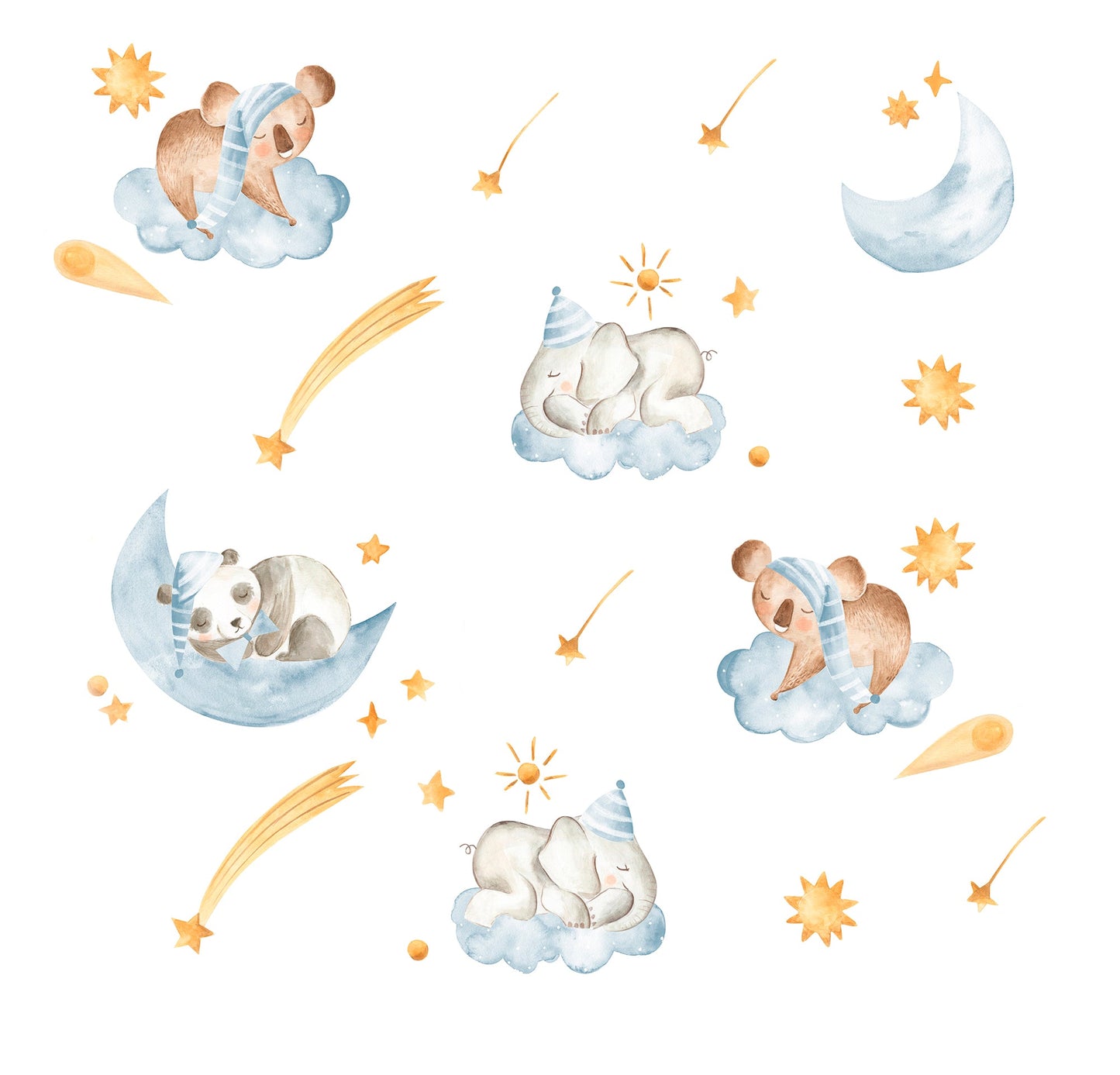 Sleeping animals on clouds - OCP TINY THINGS