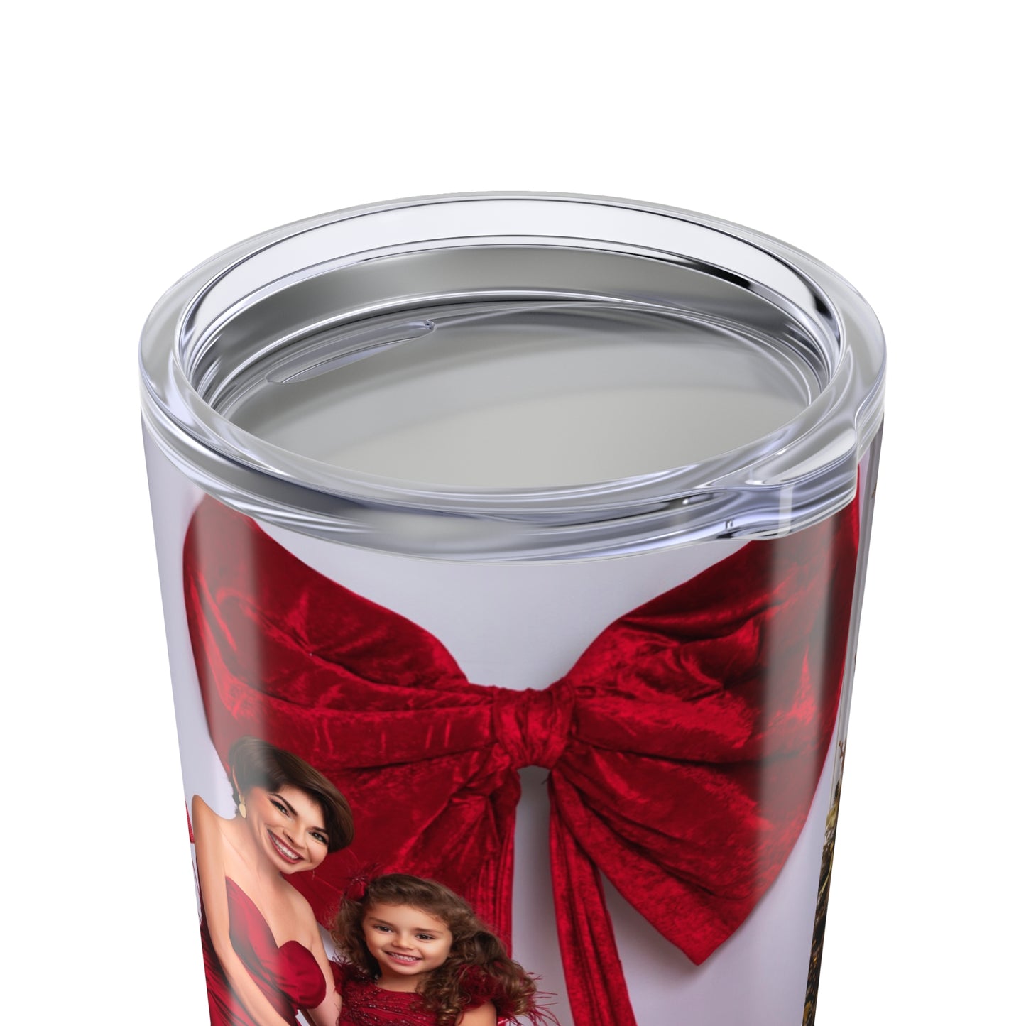 20oz Holiday Gift Tumbler — Festive Red & Green Christmas Party Design