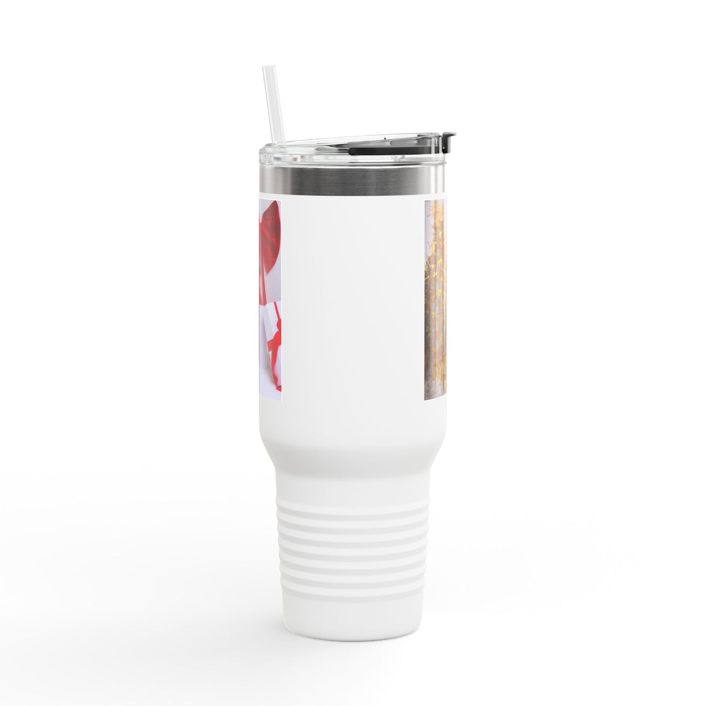 40oz Insulated Travel Mug — Holiday Photo Keepsake (Customizable)