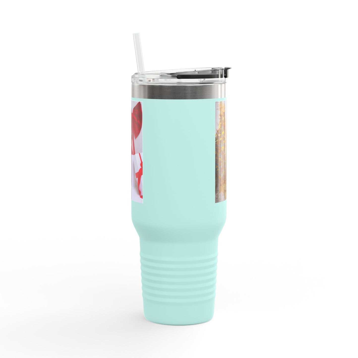 40oz Insulated Travel Mug — Holiday Photo Keepsake (Customizable)