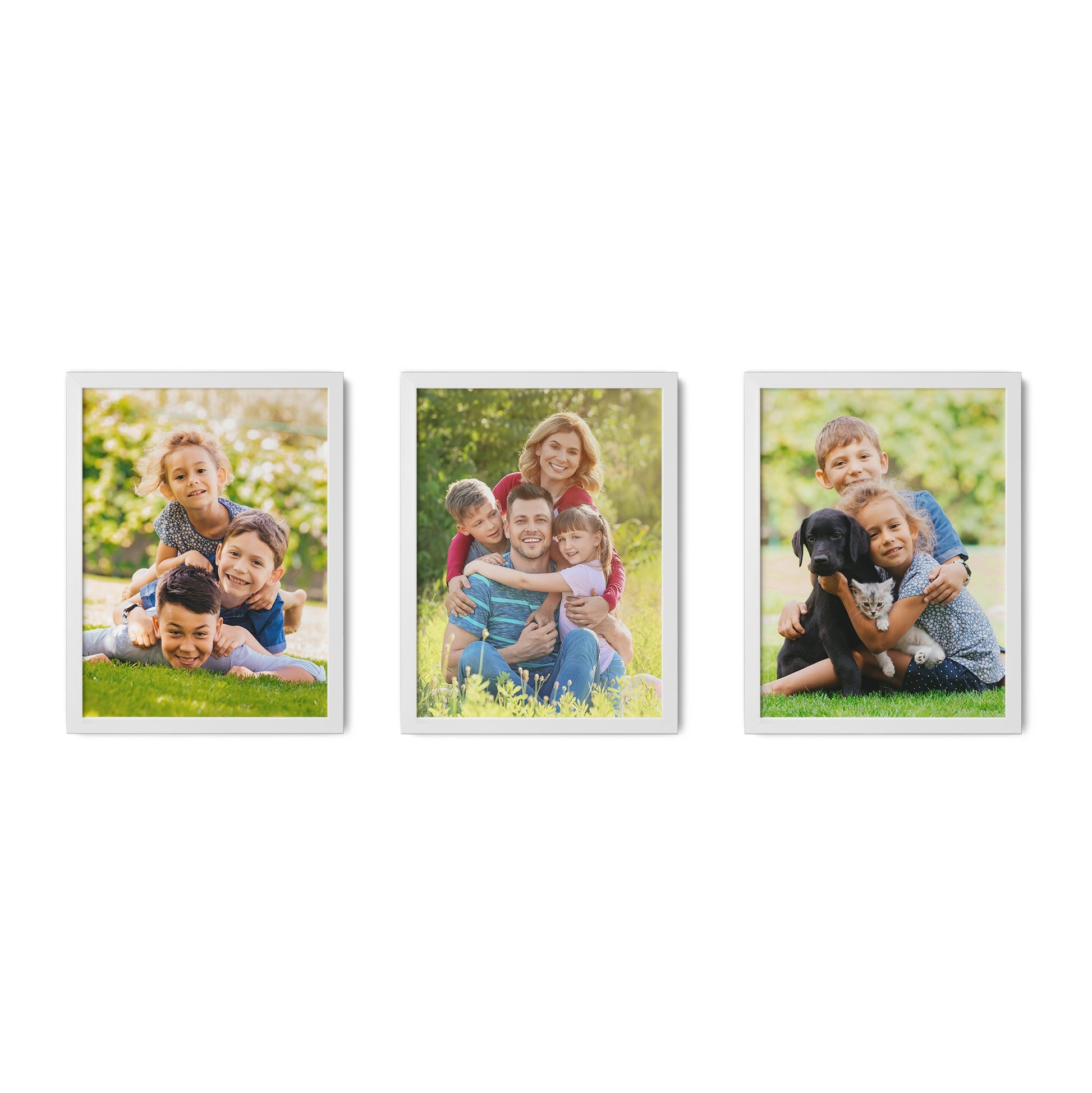 3 Frames Mini set 11"x 14" Square Art Gallery Ornament Classical Wall Restickable - OCP TINY THINGS