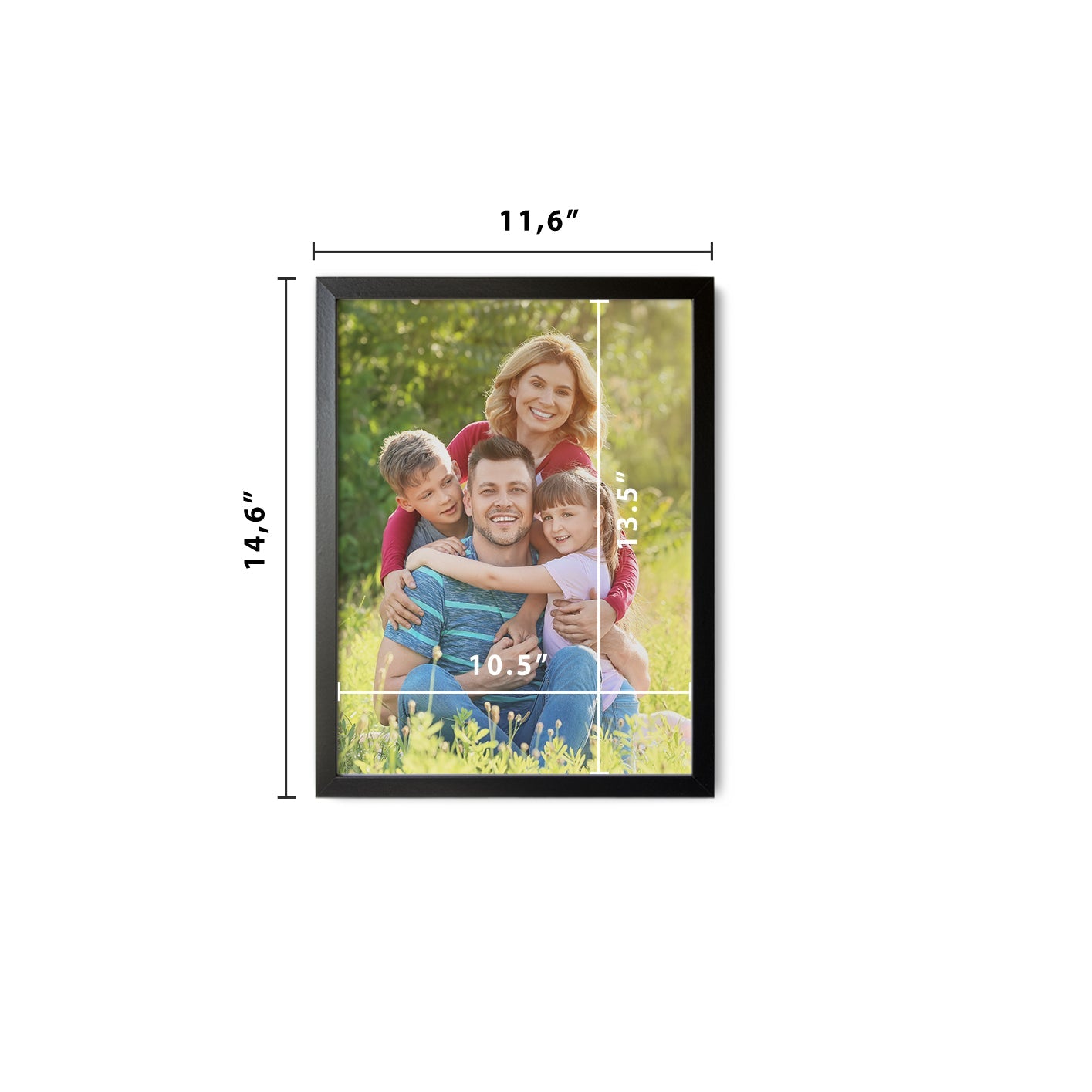 3 Frames Mini set 11"x 14" Square Art Gallery Ornament Classical Wall Restickable - OCP TINY THINGS