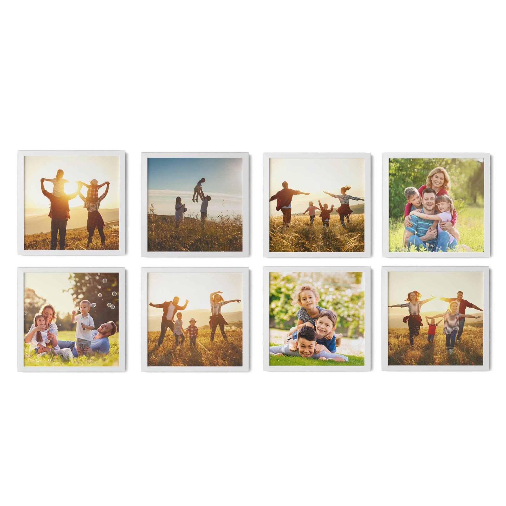 4 Frames Mini set 8"x 8" Square Art Gallery Ornament Classical Wall Restickable - OCP TINY THINGS