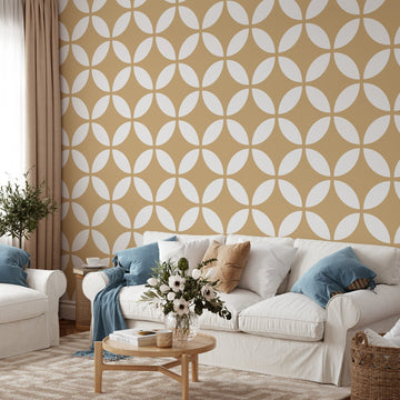 60s motif abstract shapes pattern throwback mid century geometric ornament minimalist japandi background