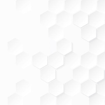 Abstract White Hexagons Background