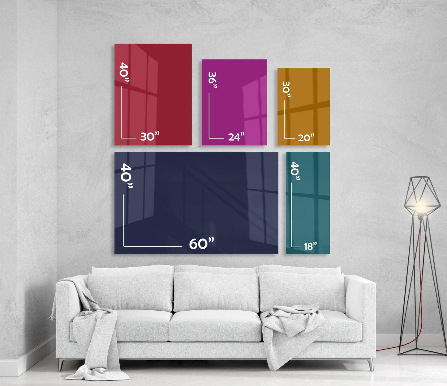 Modern Artwork, New York in gray and yellow colors, illustration New York 3 - OCP TINY THINGS