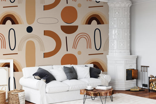 Modern minimalist abstract aesthetic pattern. Bohemian style contemporary artistic print. - OCP TINY THINGS