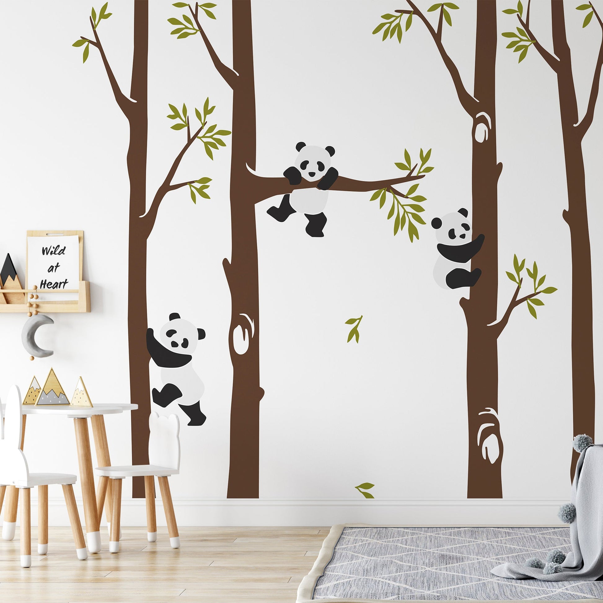 Panda on the tree for the baby room playground - OCP TINY THINGS