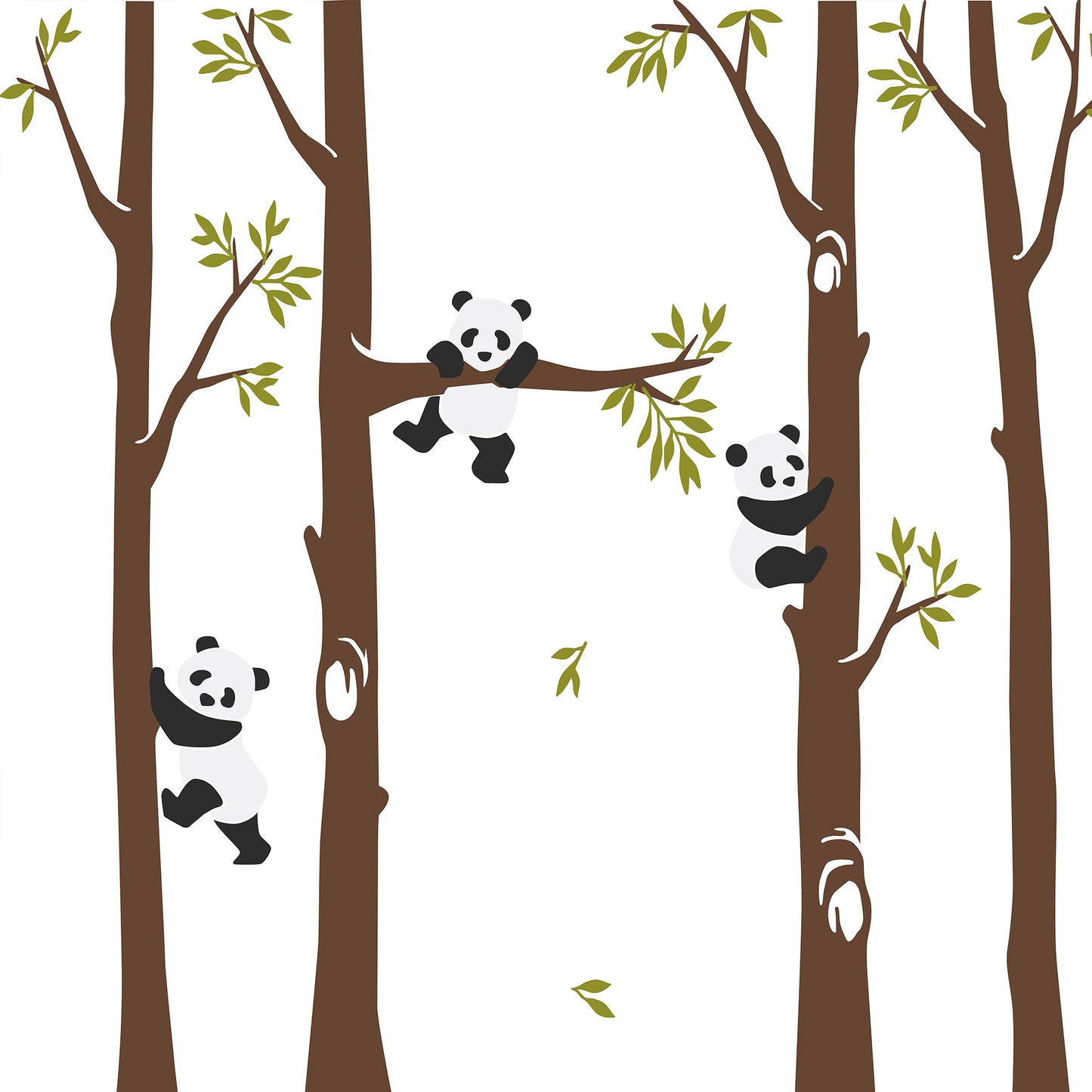 Panda on the tree for the baby room playground - OCP TINY THINGS