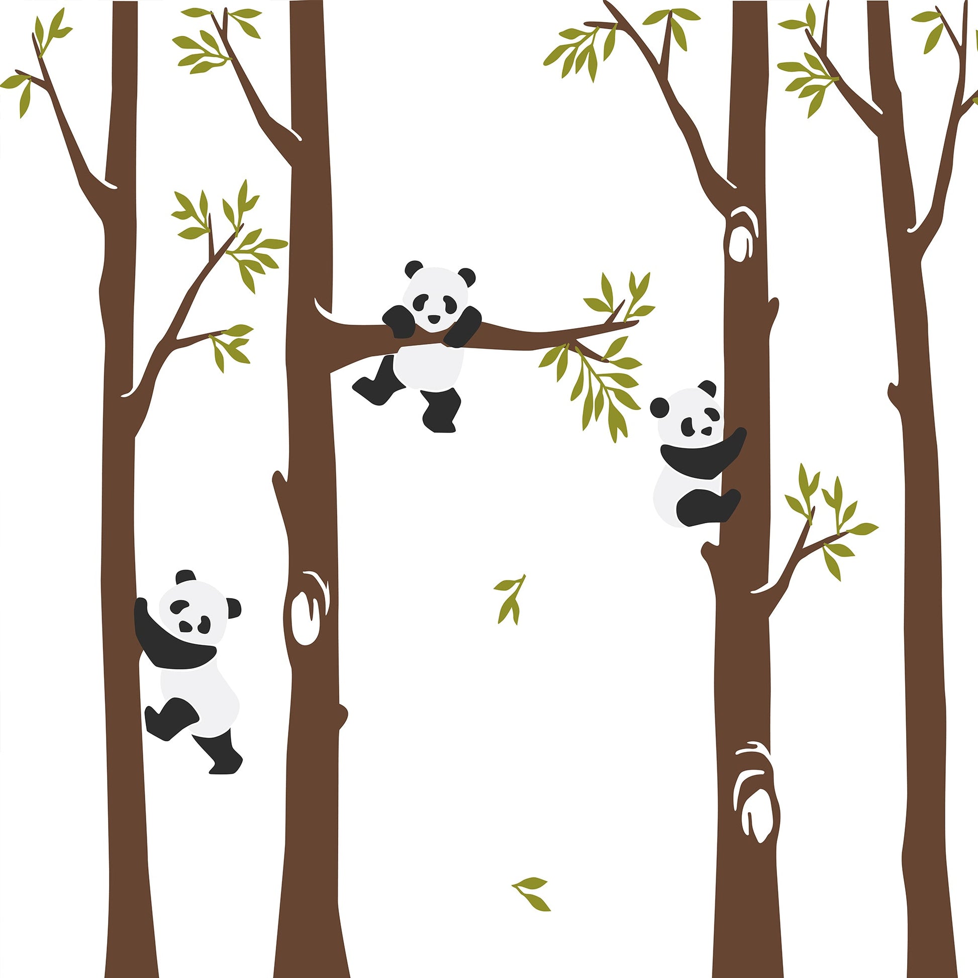 Panda on the tree for the baby room playground - OCP TINY THINGS