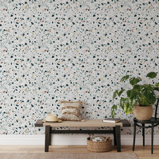Terrazzo flooring. Texture of classic italian type of floor in Venetian style natural stone, granite, quartz, marble, glass and concrete - OCP TINY THINGS