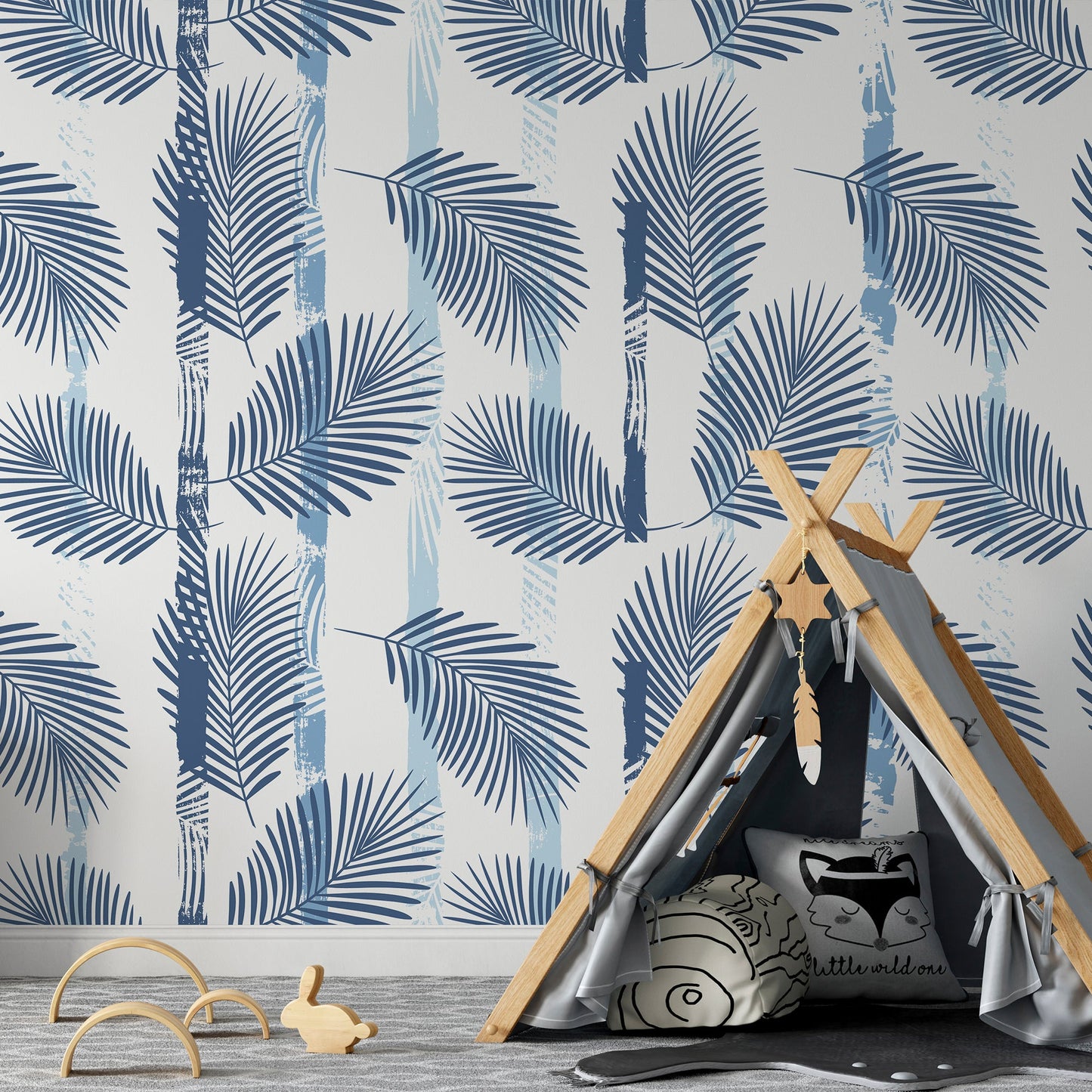 Tropical pattern with palm leaves - OCP TINY THINGS