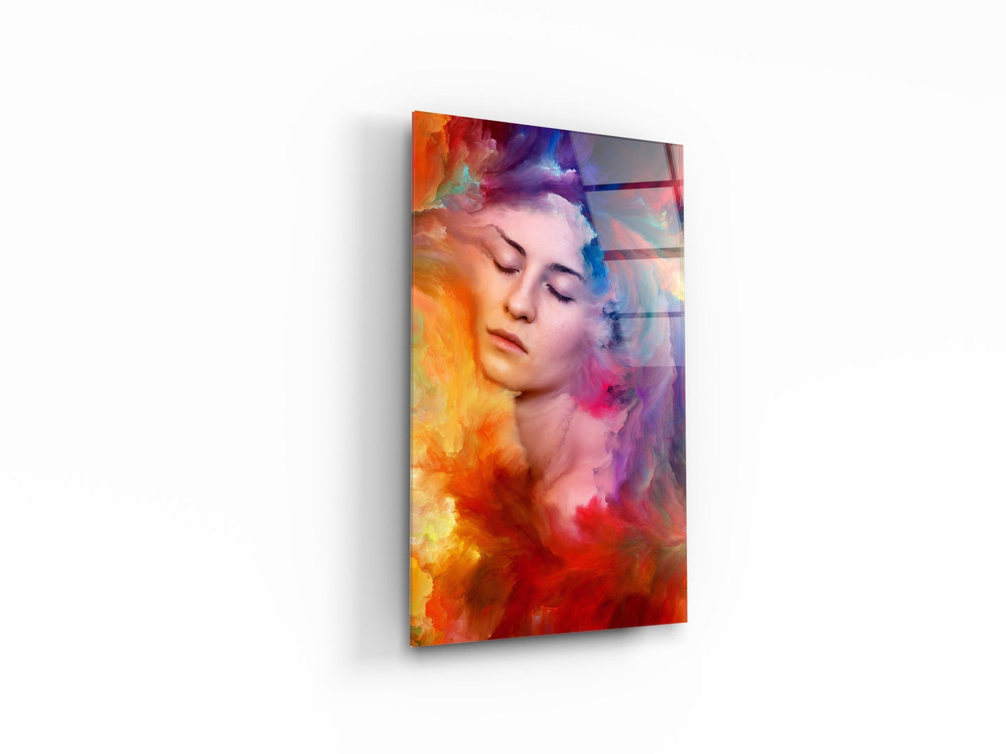 Woman's World series. Interplay of female portrait fused with vibrant paint - OCP TINY THINGS